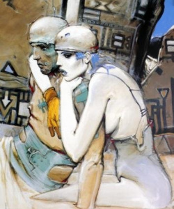 Enki BILAL-Affiche-edition-d-art-bleu-sang-II